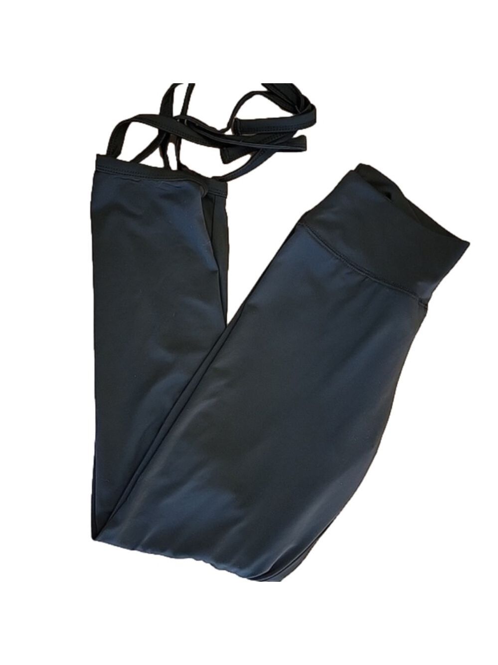 Dance /Yoga/Pilates Black Tie Legging Pants Size M NWOT